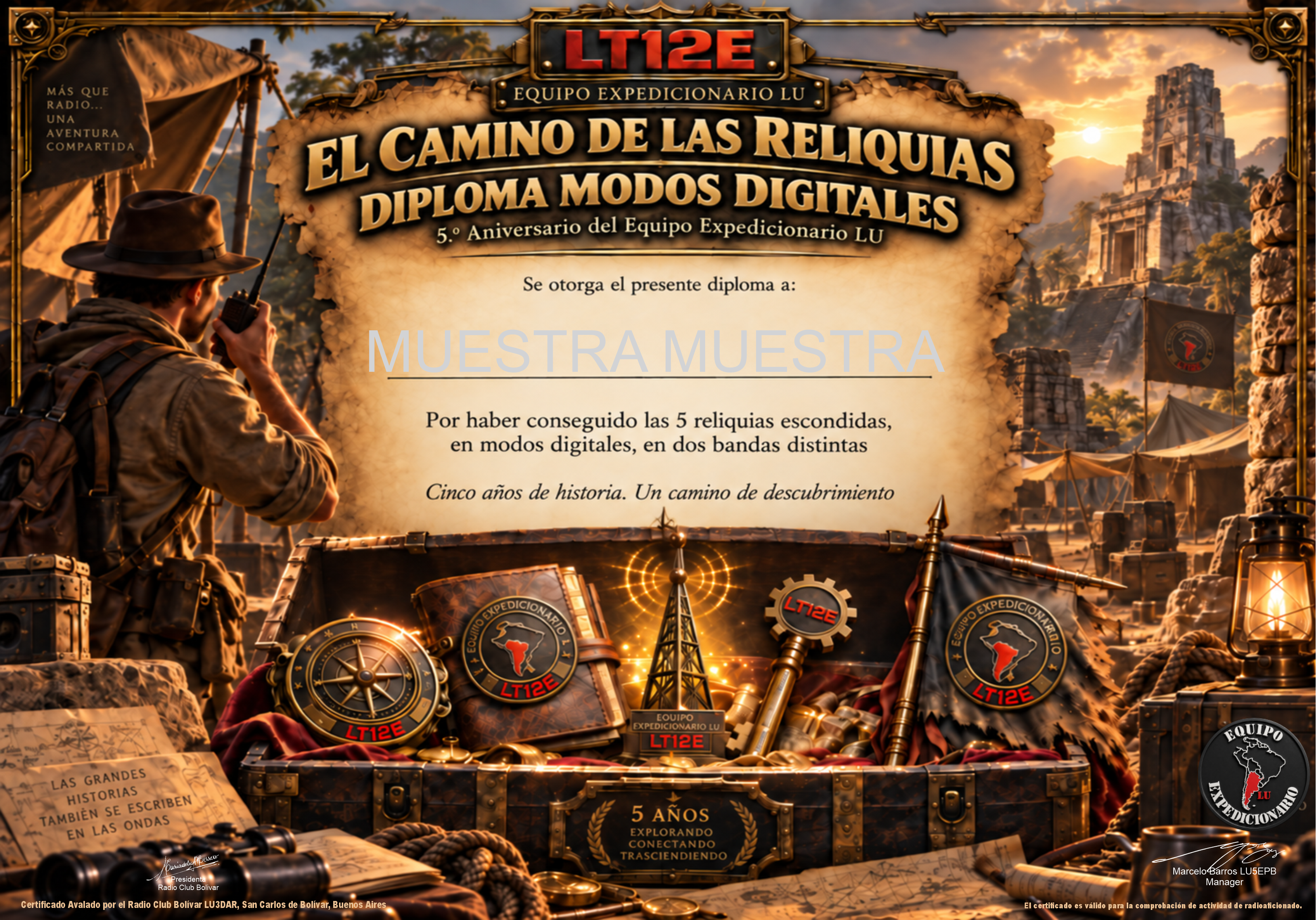 Diploma El Camino de las Reliquias · Modo Digital